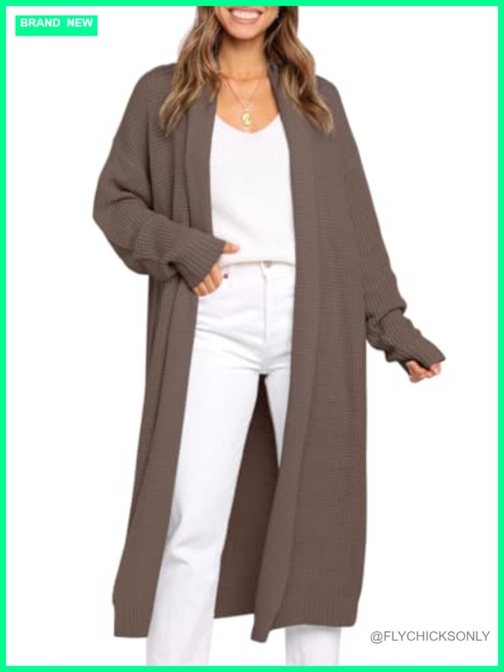 Oversized Ribbed Knit Long Cardigan Sweater Coat Fall Winter Open Front